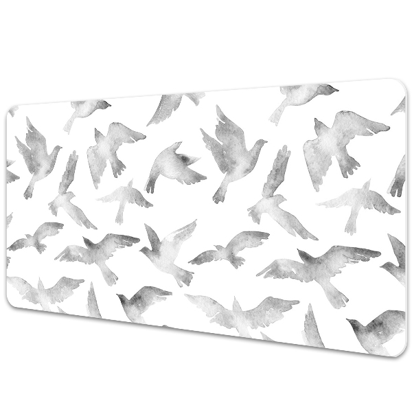 Large desk mat for children birds