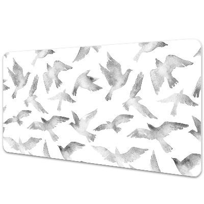 Large desk mat for children birds