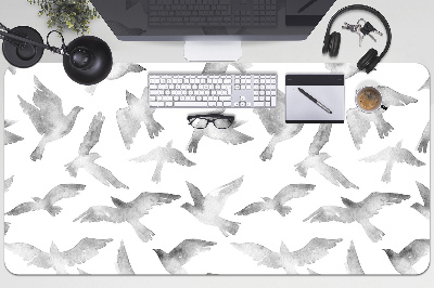 Large desk mat for children birds