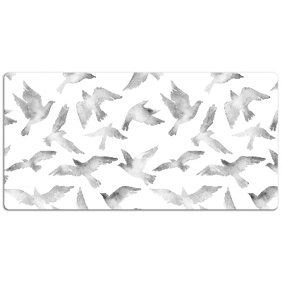 Large desk mat for children birds