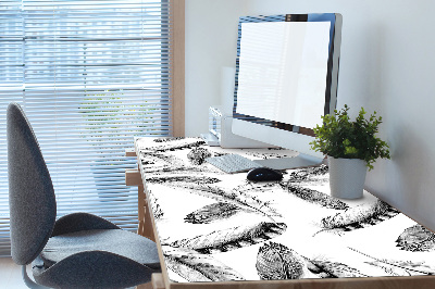 Large desk mat for children Feathers