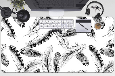 Large desk mat for children Feathers