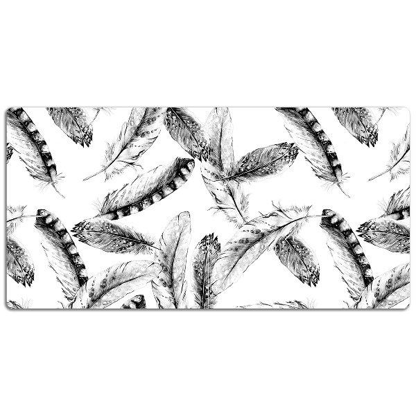 Large desk mat for children Feathers