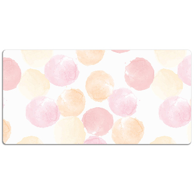 Full desk protector pastel dots