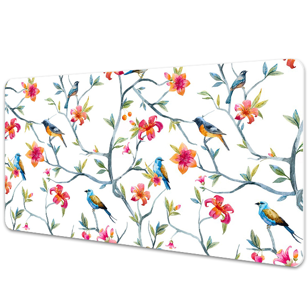 Desk mat Birds on branches