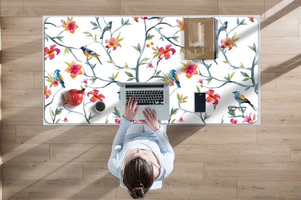 Desk mat Birds on branches