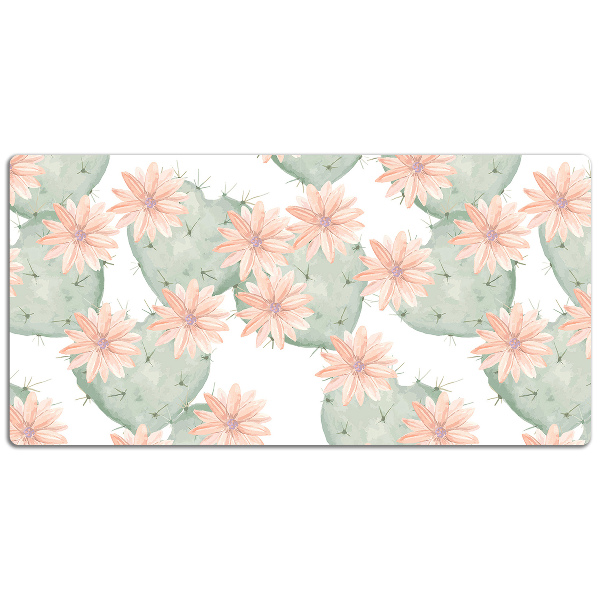 Large desk mat table protector Mexico cactus