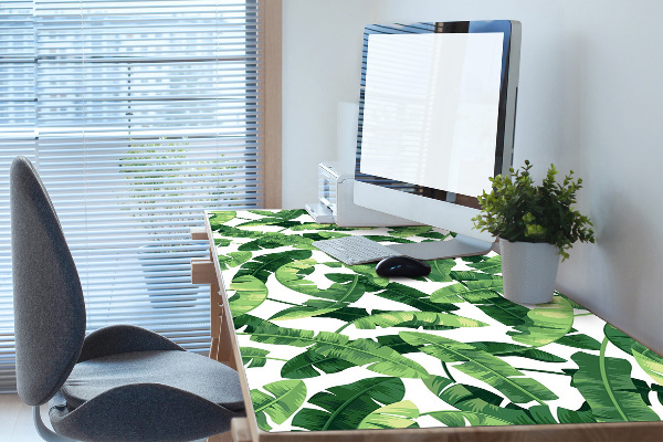 Full desk pad tropical leaves