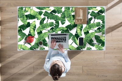 Full desk pad tropical leaves