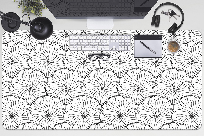 Full desk mat drawn flower