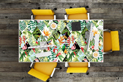 Full desk mat Flowers and birds