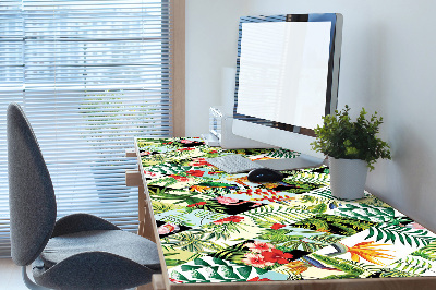 Full desk mat Flowers and birds