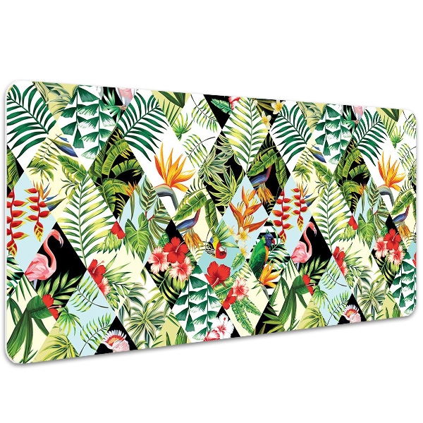 Full desk mat Flowers and birds