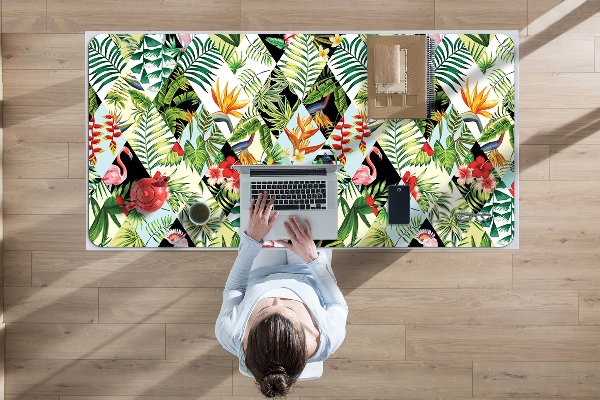 Full desk mat Flowers and birds