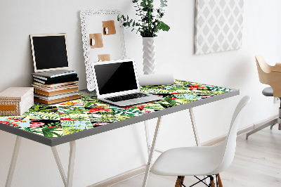 Full desk mat Flowers and birds