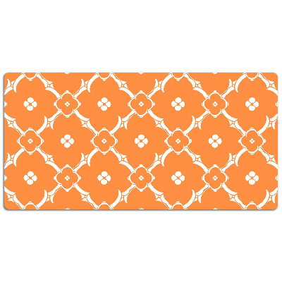 Desk mat orange flowers