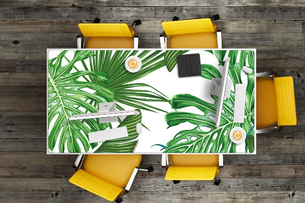 Large desk mat for children monstera