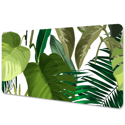 Full desk pad tropical leaves