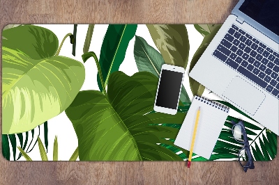 Full desk pad tropical leaves