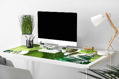 Full desk pad tropical leaves