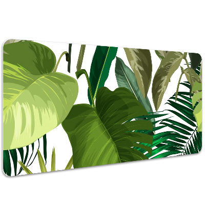 Full desk pad tropical leaves