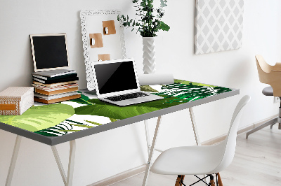 Full desk pad tropical leaves