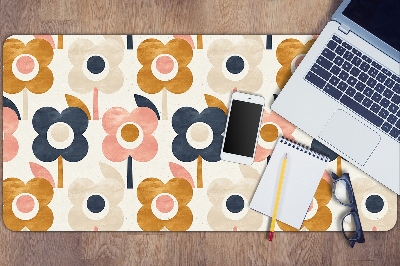 Large desk mat for children flowers