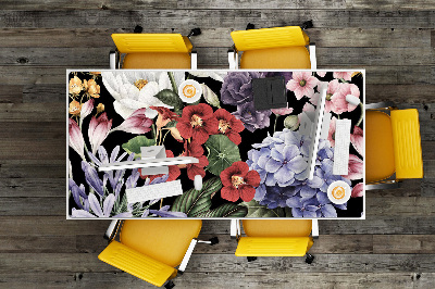 Large desk mat for children Peony