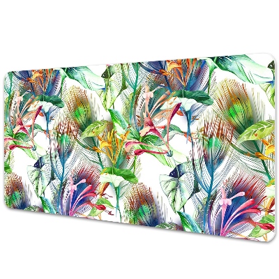 Desk pad Colorful flowers