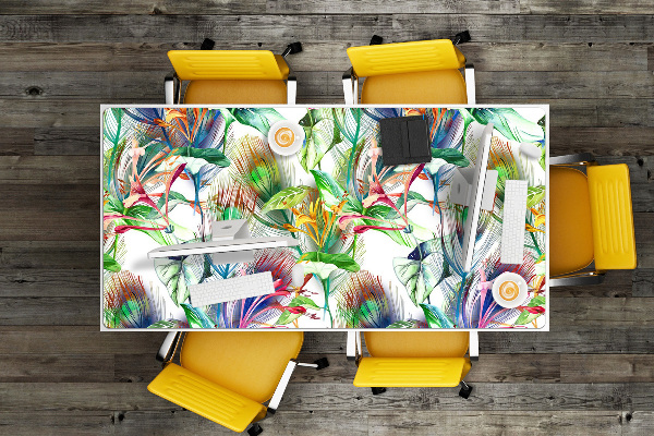 Desk pad Colorful flowers