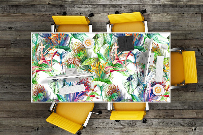 Desk pad Colorful flowers