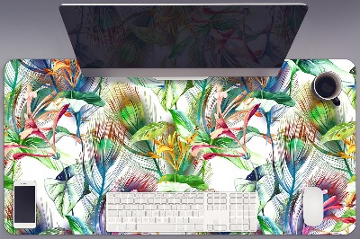 Desk pad Colorful flowers