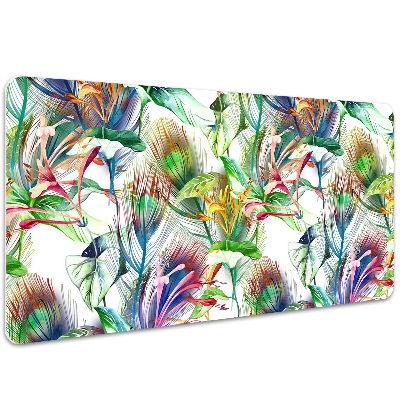 Desk pad Colorful flowers