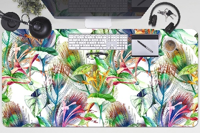 Desk pad Colorful flowers