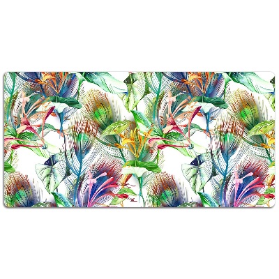 Desk pad Colorful flowers