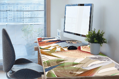 Desk mat tropical plants