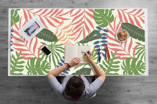 Full desk pad exotic leaves