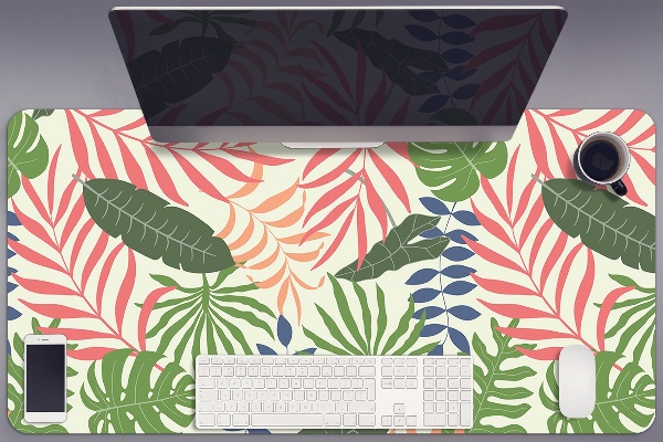 Full desk pad exotic leaves