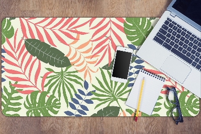 Full desk pad exotic leaves