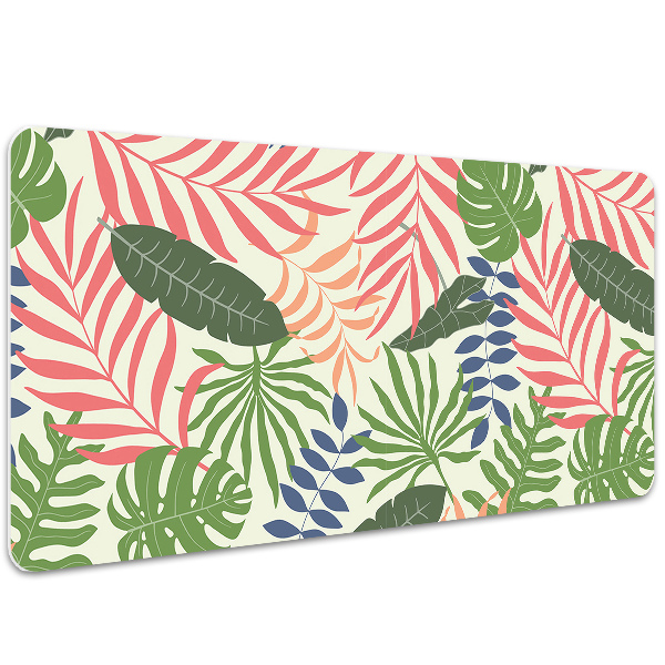 Full desk pad exotic leaves