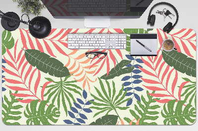 Full desk pad exotic leaves