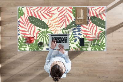 Full desk pad exotic leaves