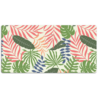 Full desk pad exotic leaves