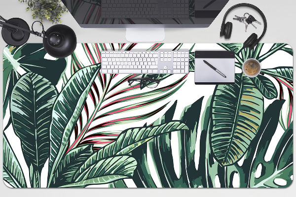 Full desk protector Tropical palm