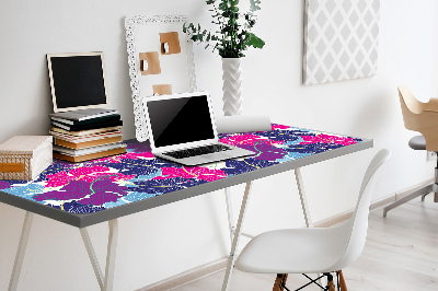 Large desk mat for children hibiscus