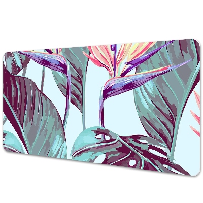 Full desk pad tropical leaves