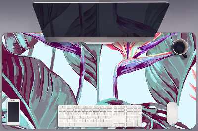 Full desk pad tropical leaves