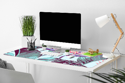 Full desk pad tropical leaves