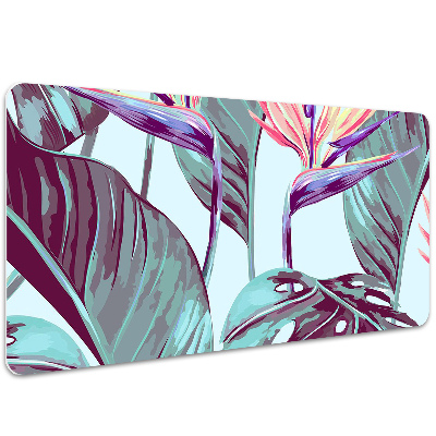 Full desk pad tropical leaves