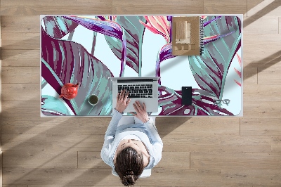 Full desk pad tropical leaves